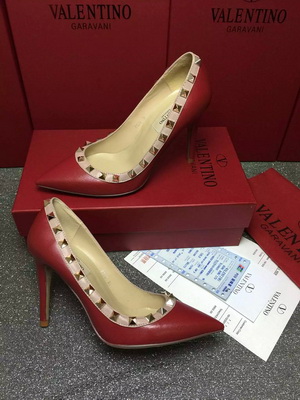 Valentino Shallow mouth stiletto heel Shoes Women--008
